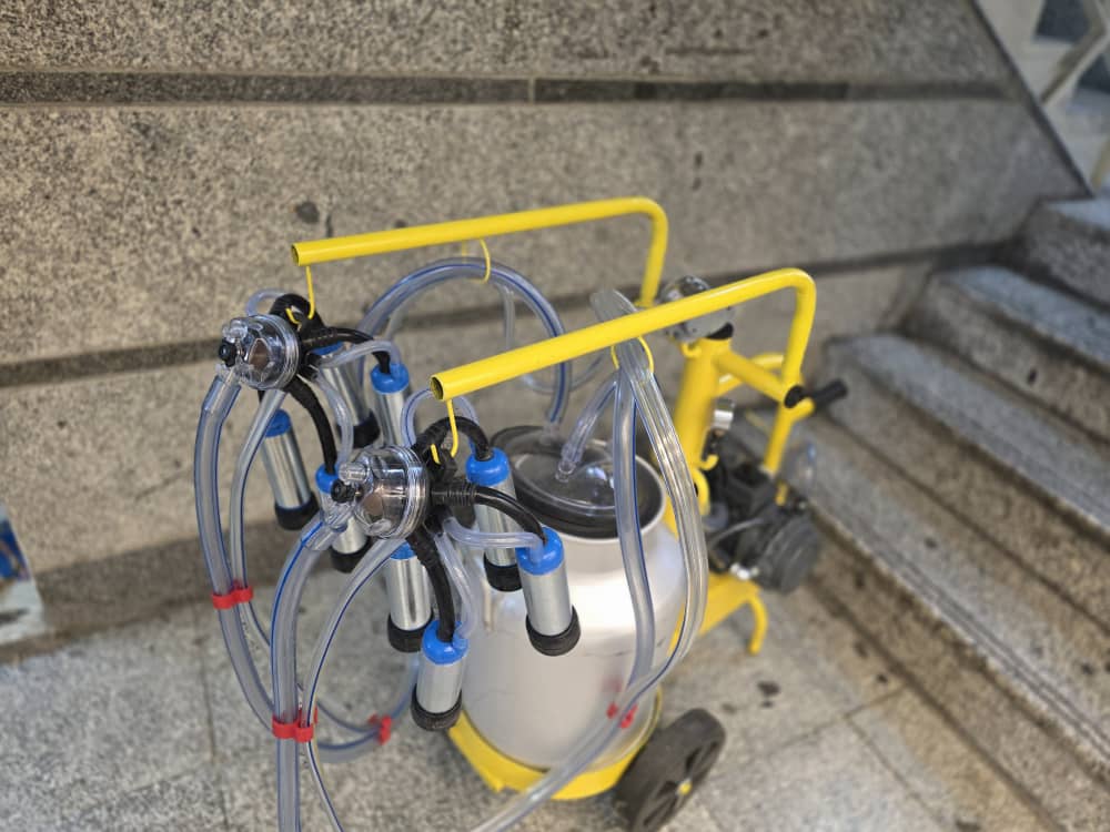 شیردوش گاوی سیار برقی دو واحد